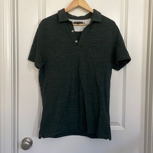 Banana Republic Performance Pique Polo Shirt Green